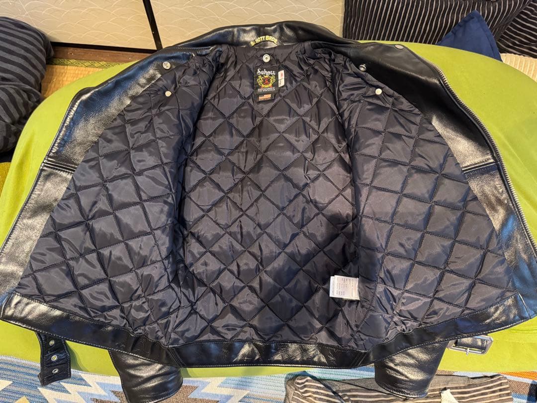 schott 613uht ダブルライダースジャケット
