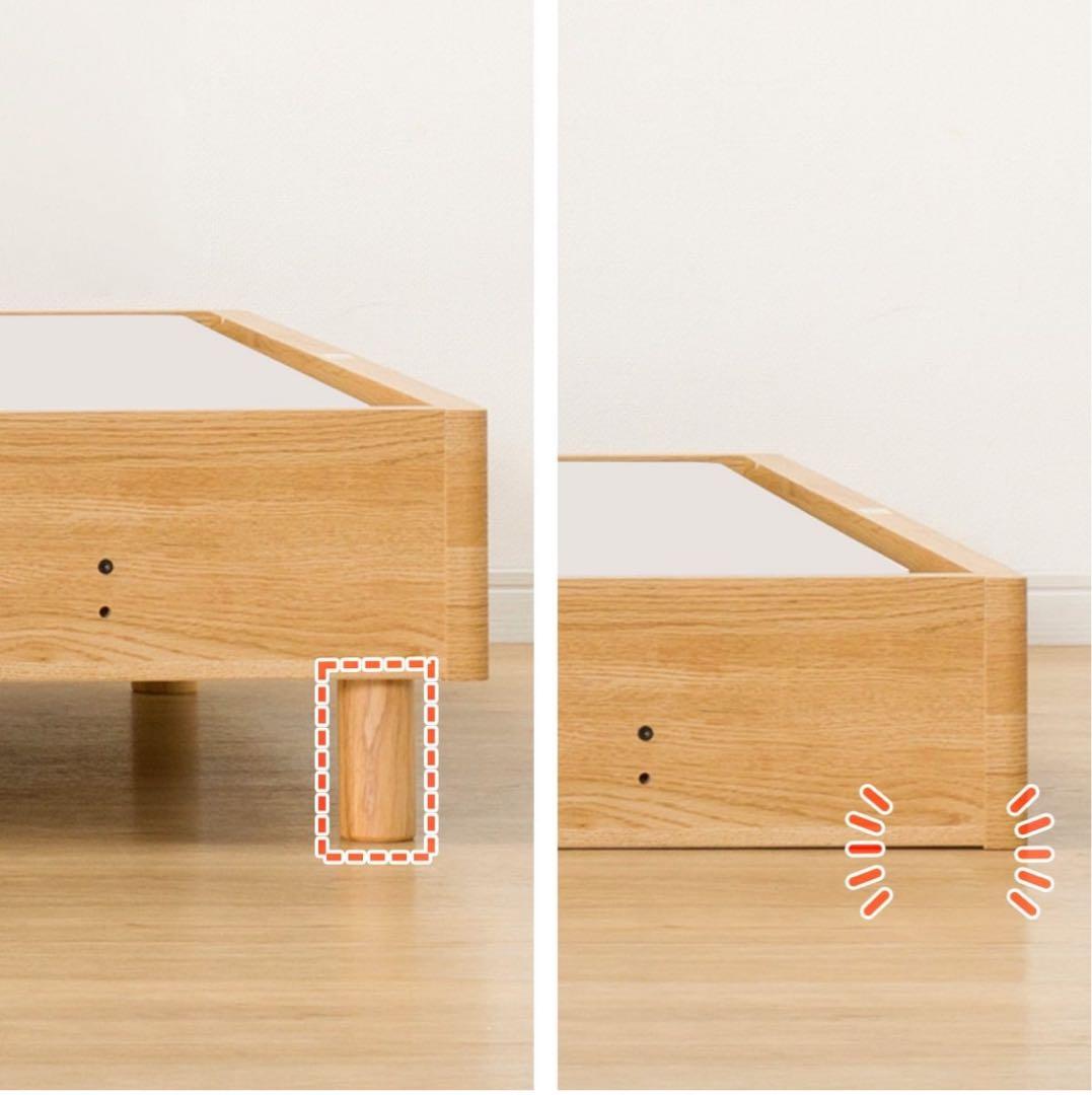 完売品⭐︎ 取扱説明書・組立説明書付き！！　ニトリ　すのこセミダブルベッドフレーム