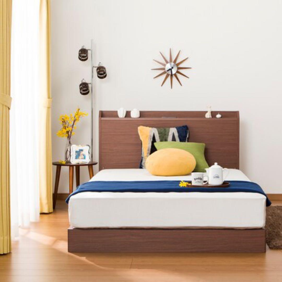 完売品⭐︎ 取扱説明書・組立説明書付き！！　ニトリ　すのこセミダブルベッドフレーム