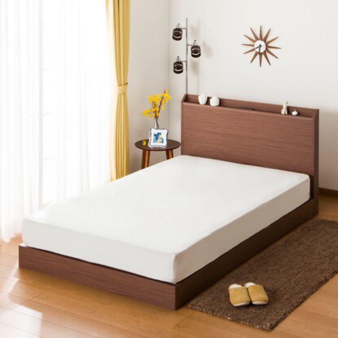 完売品⭐︎ 取扱説明書・組立説明書付き！！　ニトリ　すのこセミダブルベッドフレーム