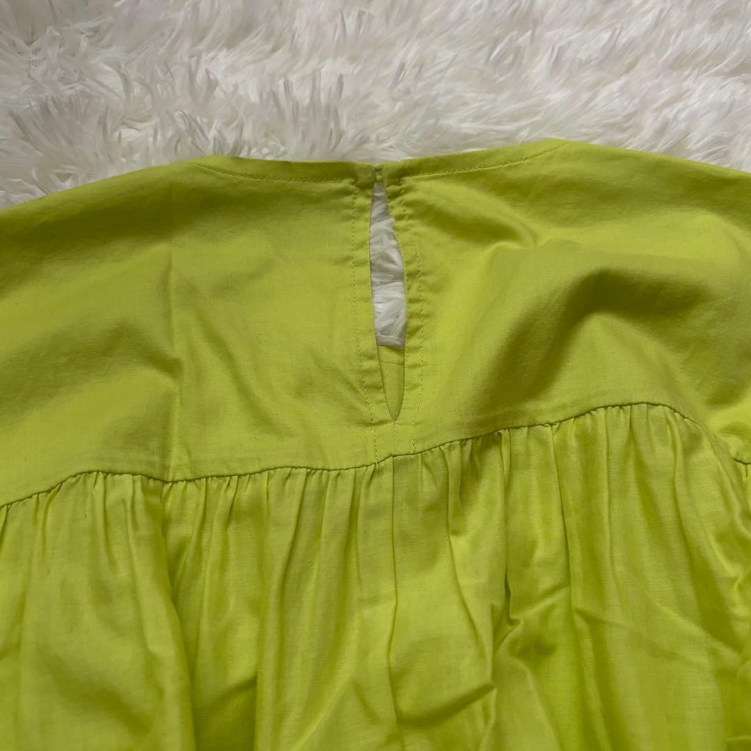 【別注】Merlette SOLIMAN ティアードワンピース ライムグリーン