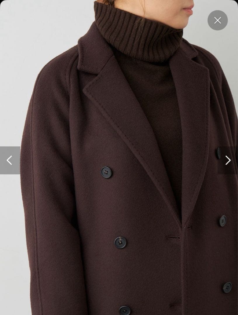 ドゥーズィエムクラス　ロングダブルコート