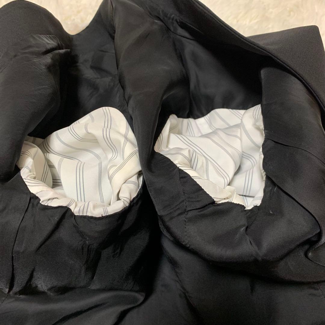 【大人気】セオリー　パンツスーツ　現行　ノーカラー　2 ブラック　セット