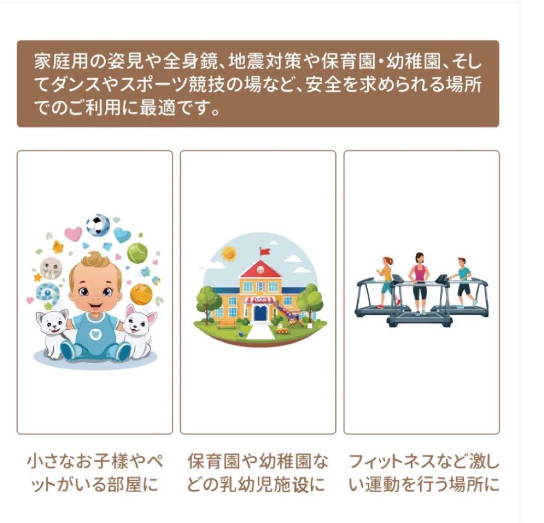 軽壁掛け鏡160x100白