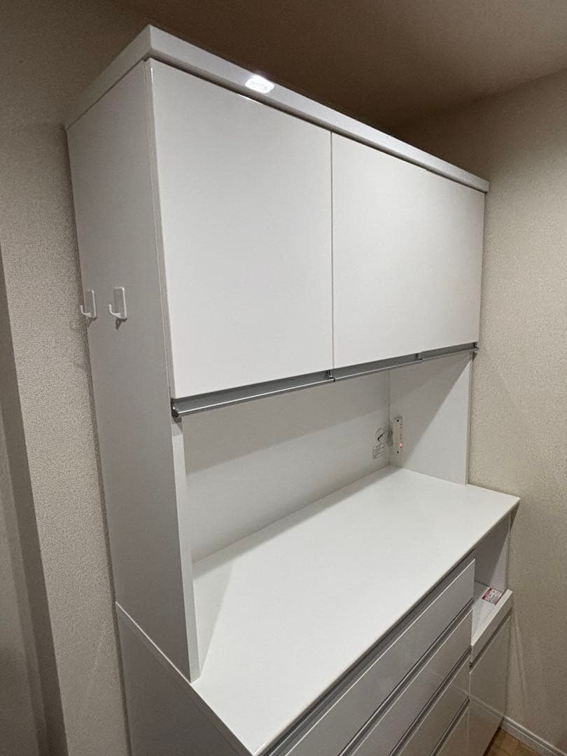 引き取り限定 ハイグレード 食器棚 キッチン棚 白 キャビネット キッチンボード