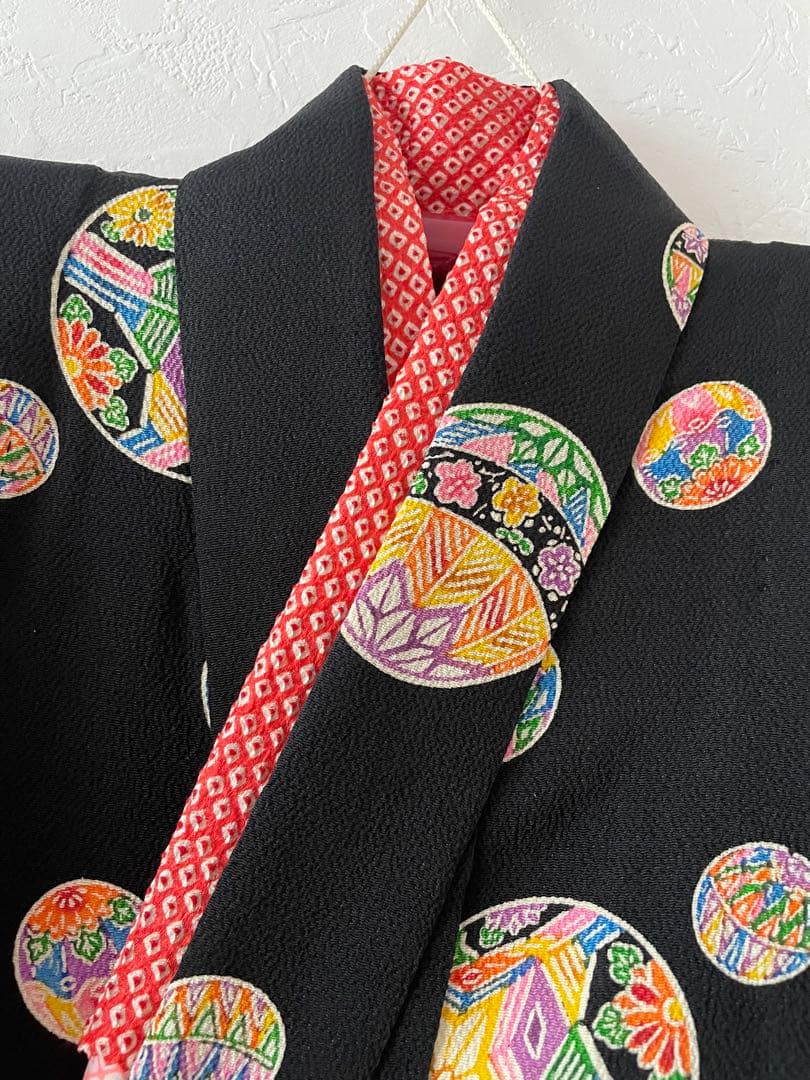 七五三　7歳　お着物セット　ハンドメイド　作り帯