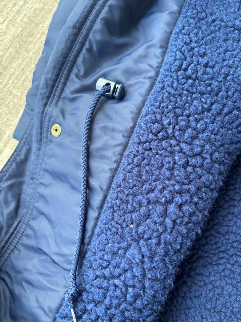 ウェア 90s nike bench coat archive navy color