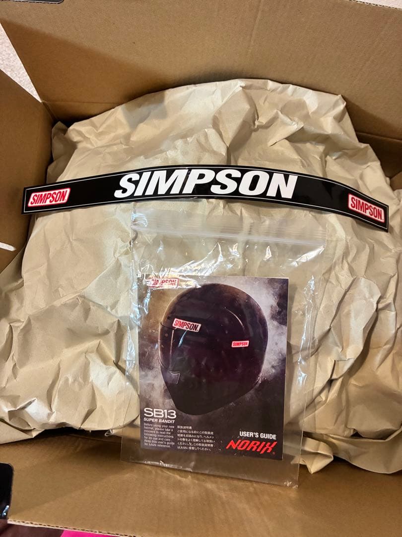 SIMSON フルフェイスヘルメット ブラック ミラーシールド