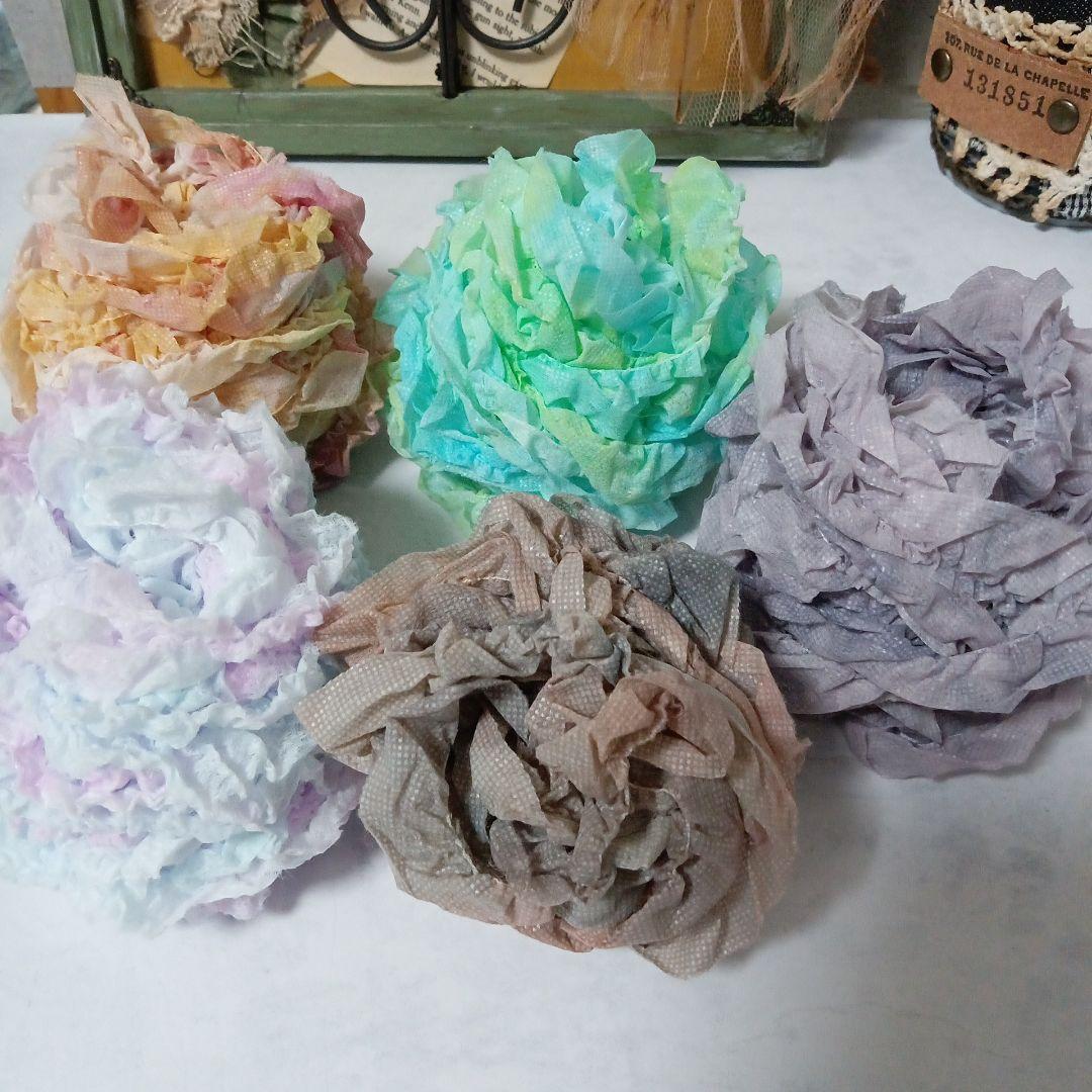 完売！93.【在庫整理】手染め片ヒラフリル　5個セット