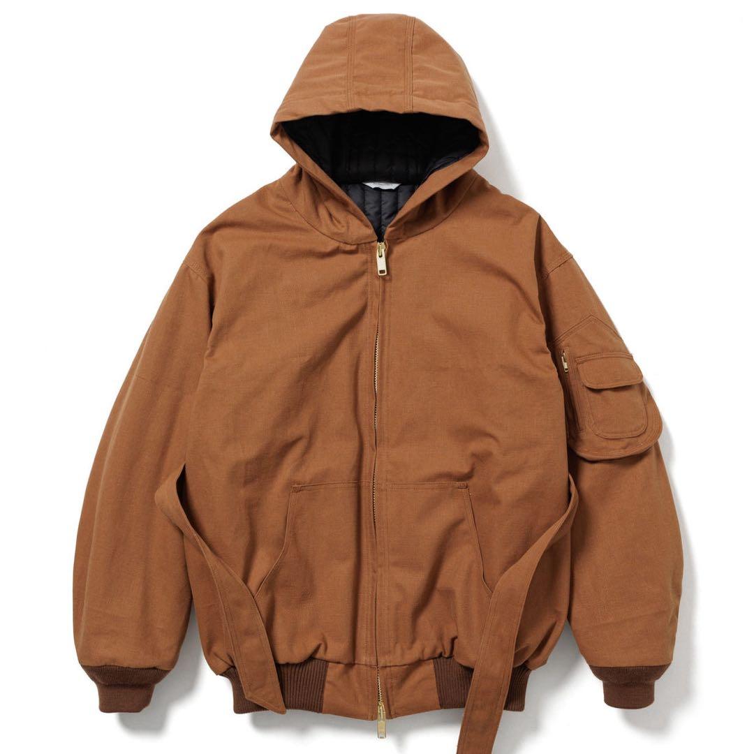 ジャケット・アウター Sasquatchfabrix. PUFF WORK HOODIE Brown