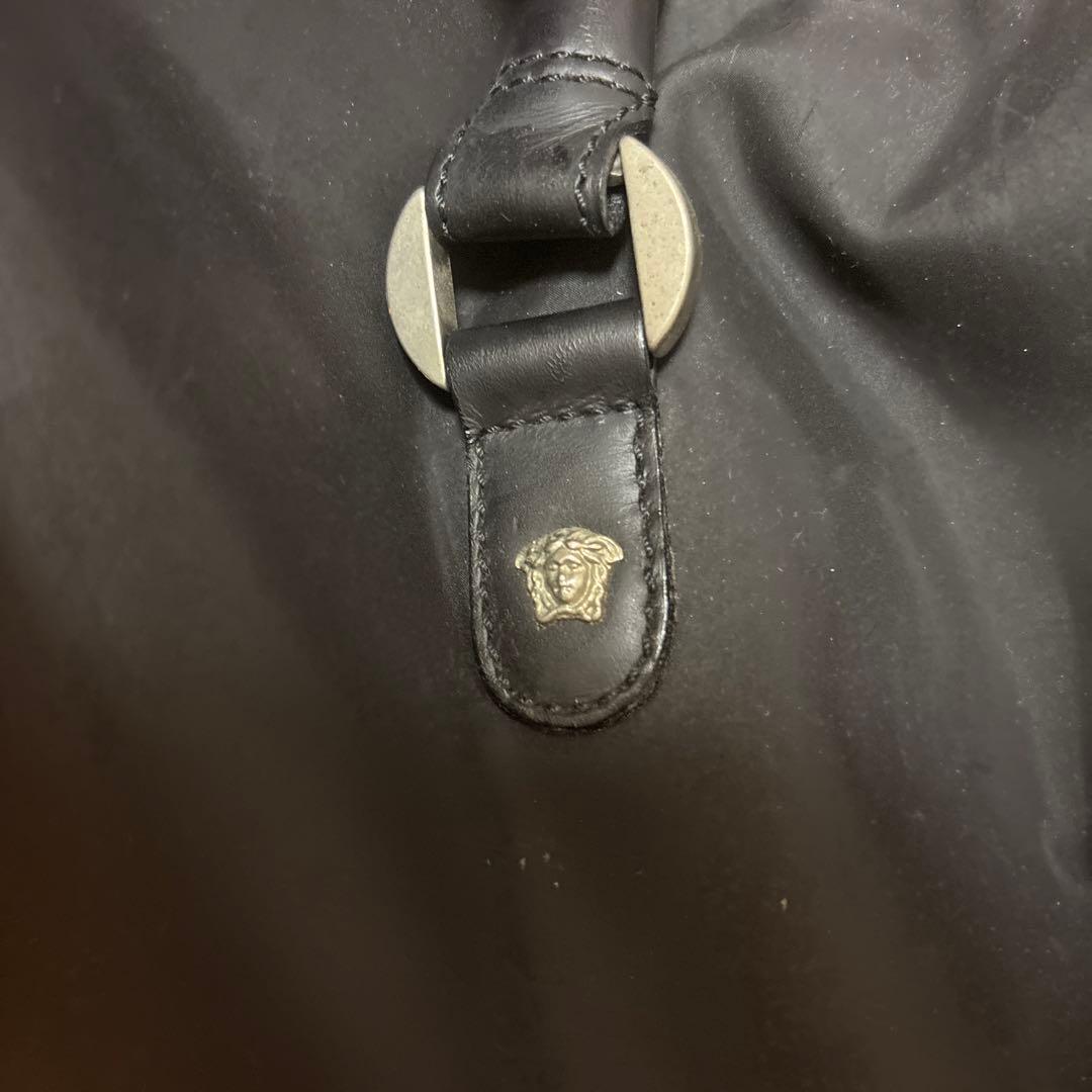 Versace ボストンバッグ　黒ナイロン