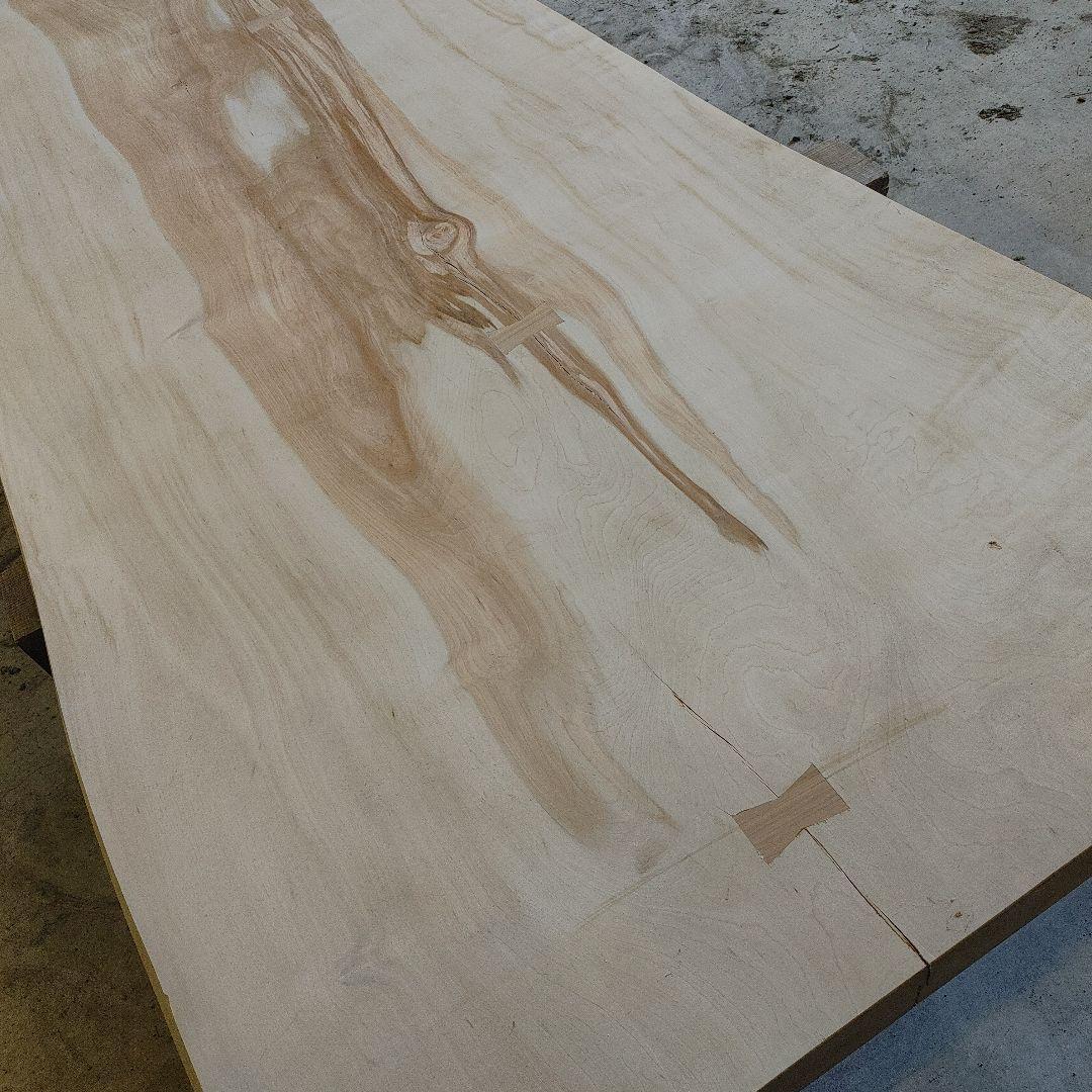 送料込み　一枚板　カツラ　無垢材　天板　テーブル　カウンター DIY　番号60