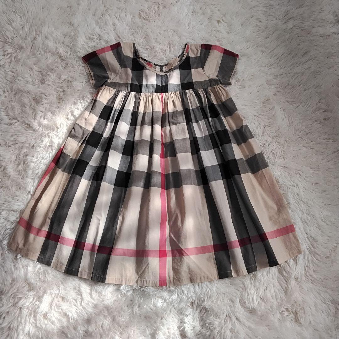 【バーバリーロンドン】１4０ ノバチェック メガチェック ロングワンピース