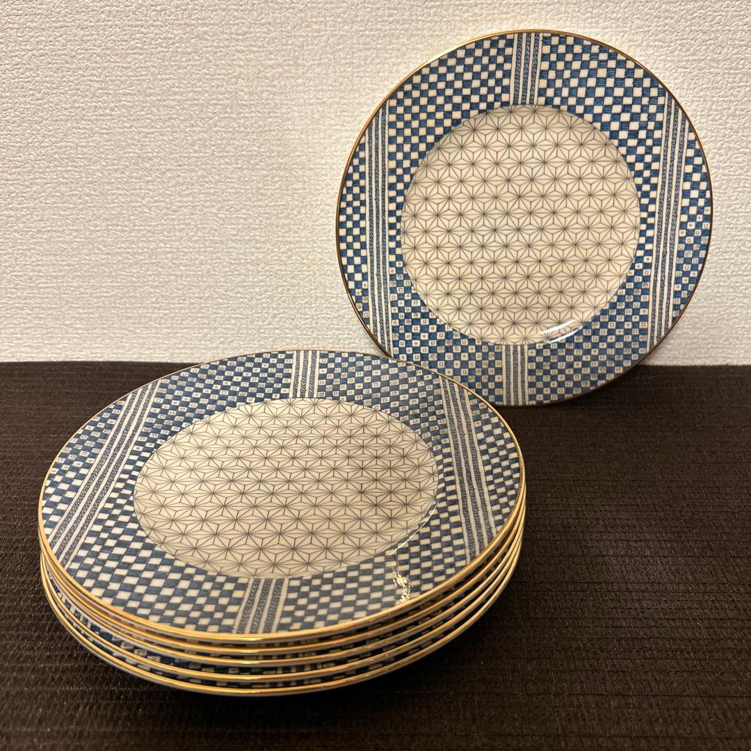 ウェッジウッド　サムライ　デザートプレート　20.5cm