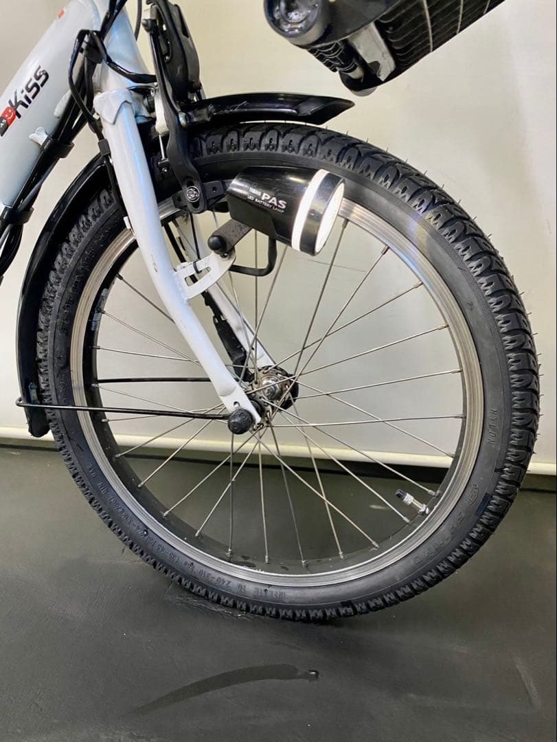1年保証 送料無料　ヤマハ　パスキッス　20インチ　白色　電動アシスト自転車