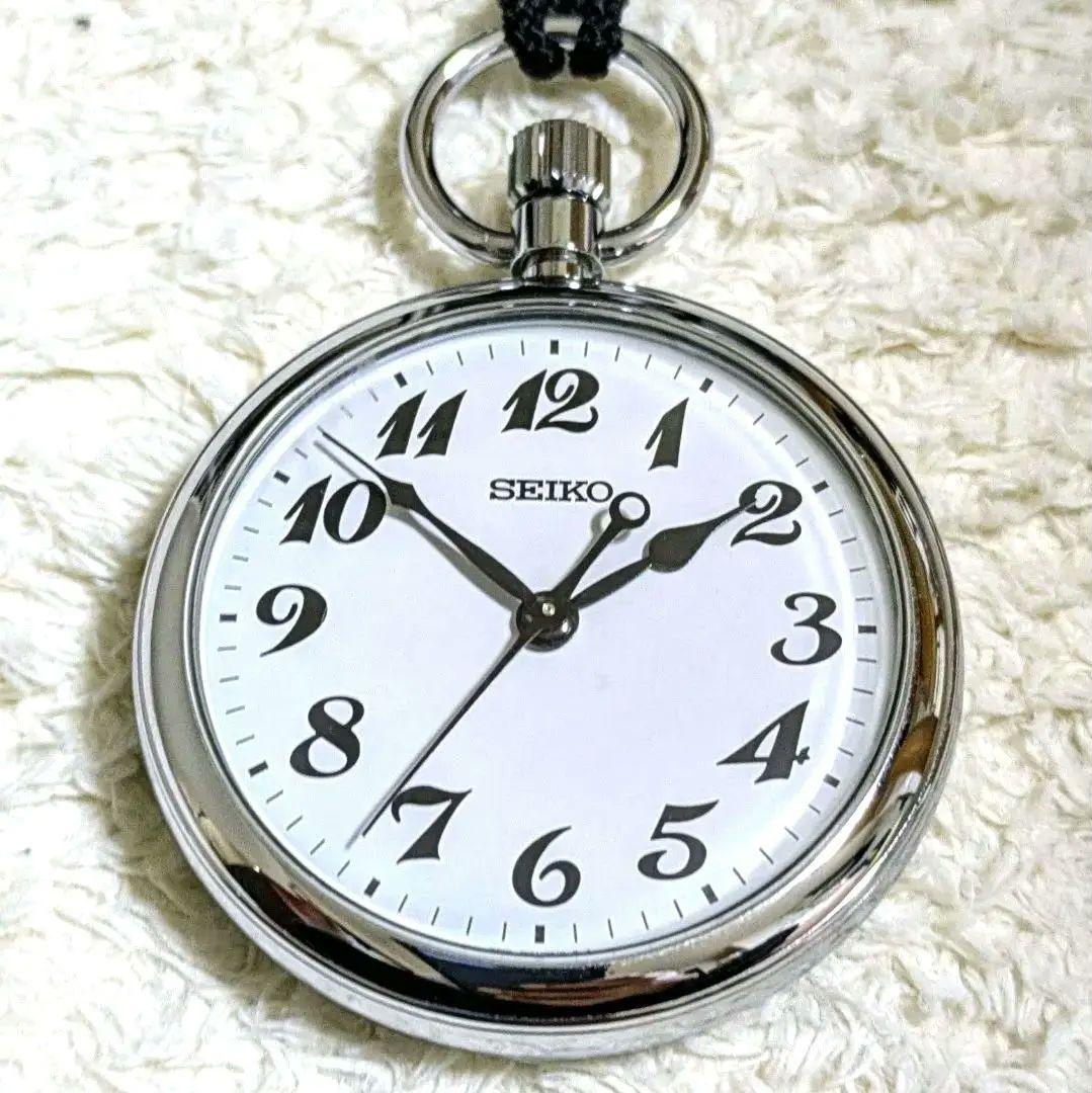 鉄道時計 SEIKO鉄道懐中時計(クオーツ)取説、専用ケース付き(可動美品)