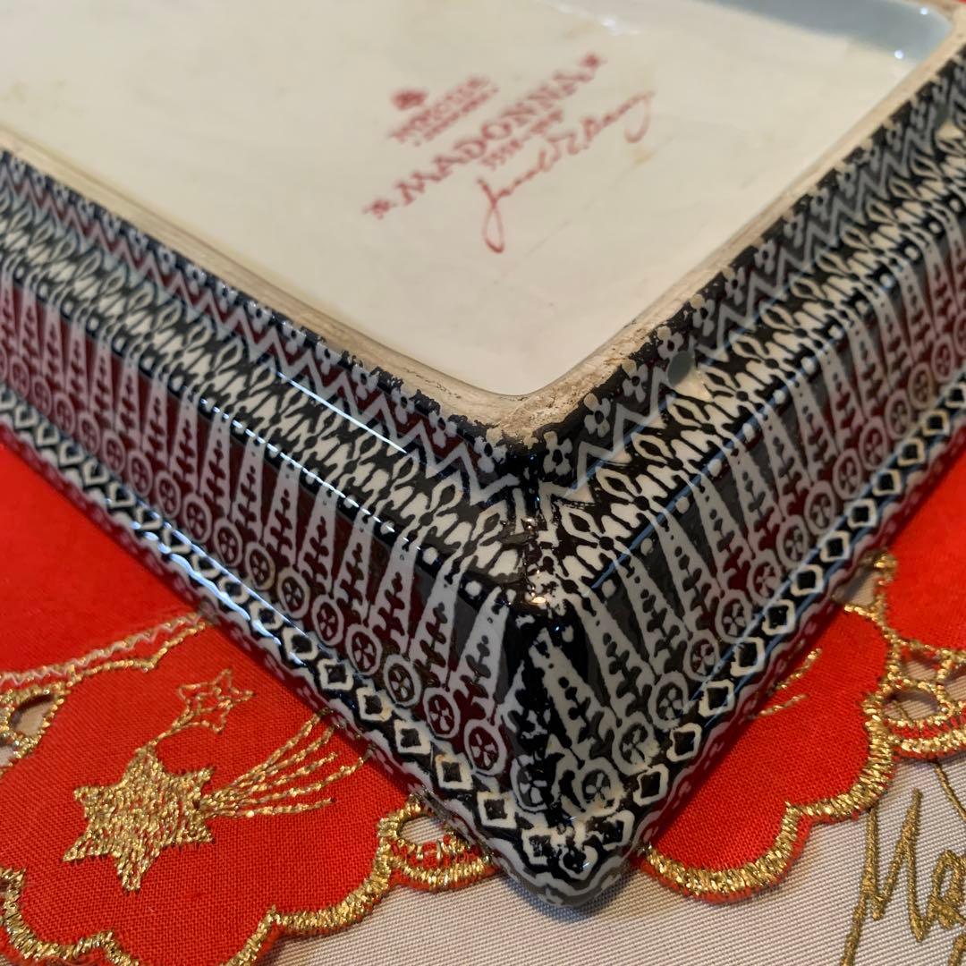 デンマーク製　激レアビンテージのニモール窯のマリア様の壁掛けプレート！綺麗です！