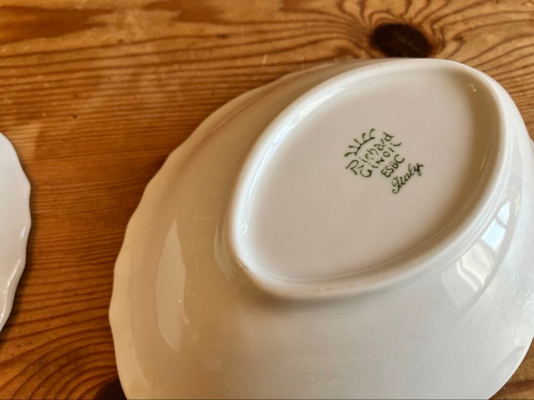 ジノリ　ベッキオホワイト　20オーバル深鉢×2