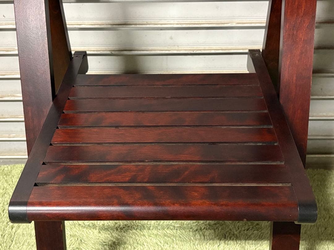 ☆GE237【中古品】 北海道民芸 折り畳みチェア 椅子 樺材