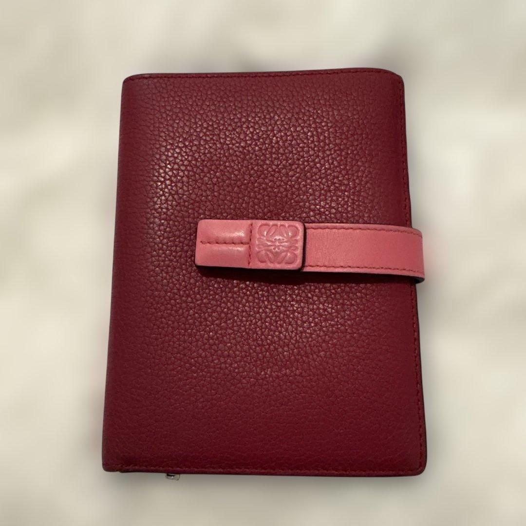 LOEWE 二つ折り財布 ピンクand ブラック
