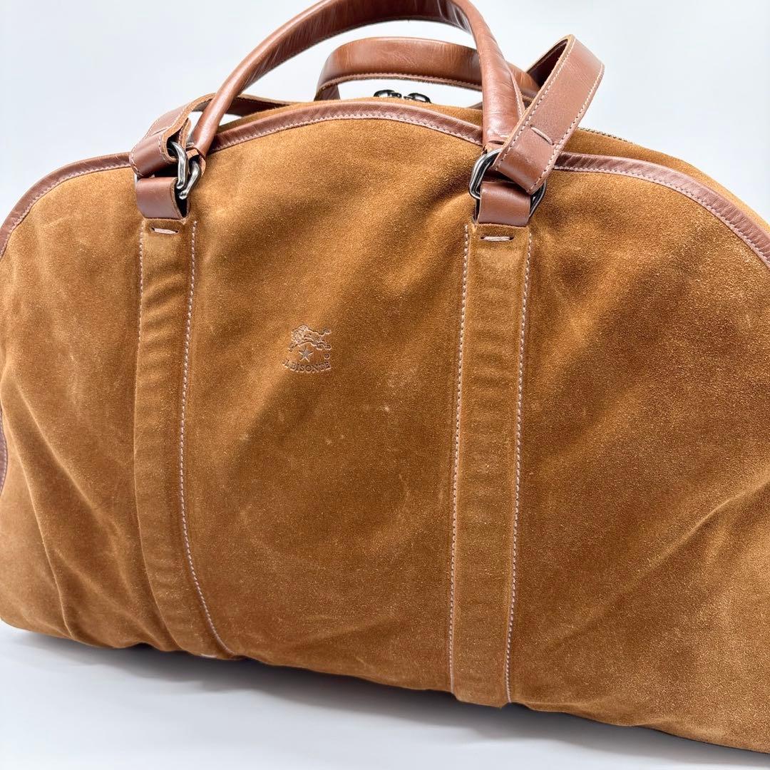 超激レア✨ イルビゾンテ　ボストンバッグ 2way ダブルハンドル スエード