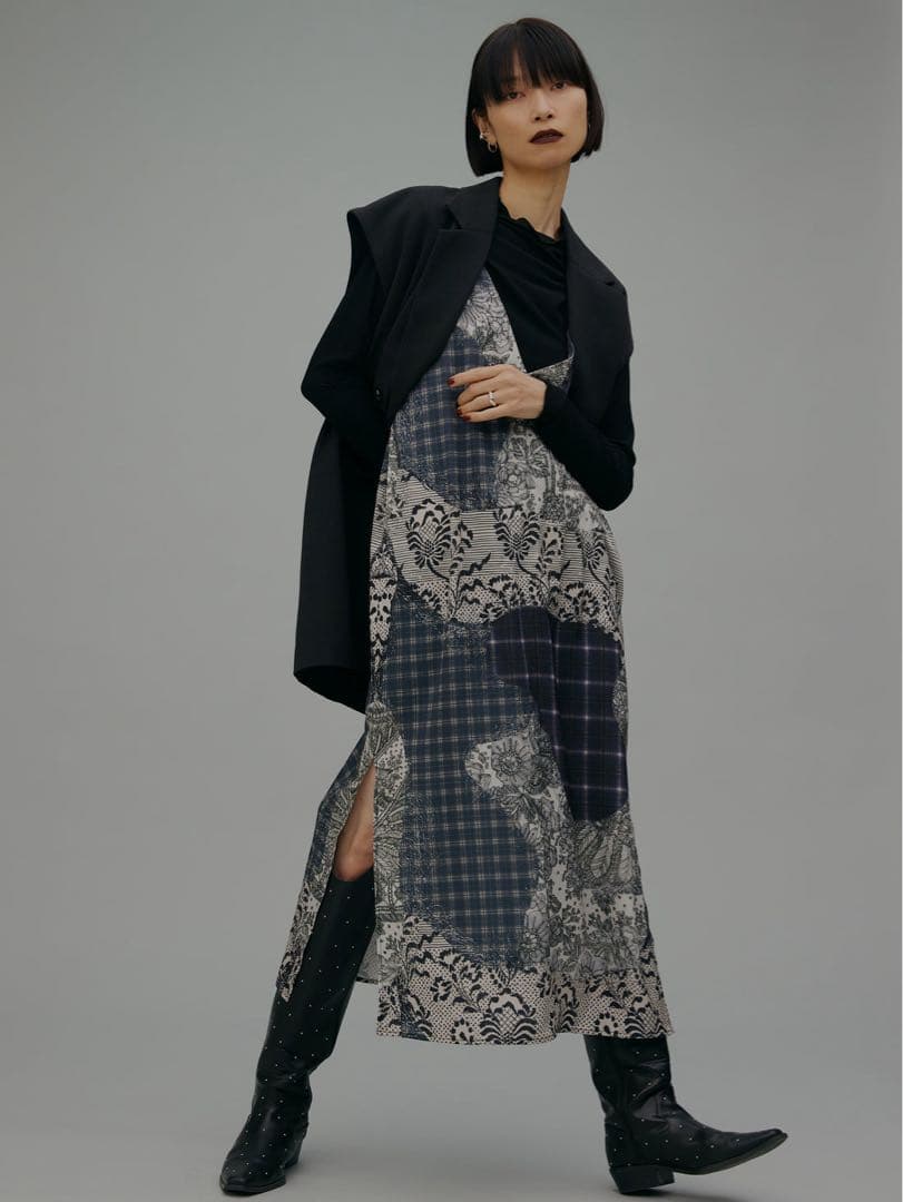 Ameri TROMPE L’OEIL SET TOP CAMI DRESS