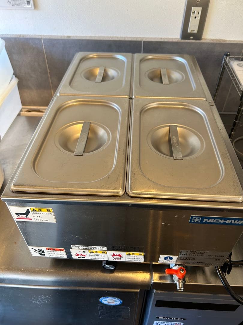 美品！業務用フードウォーマー4口