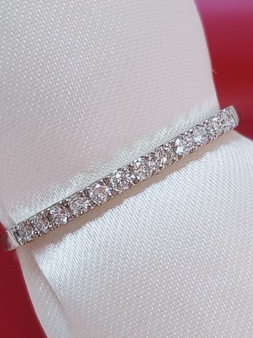 新入荷 未使用 pt950 ダイヤモンド 0.10ct エタニティ リング