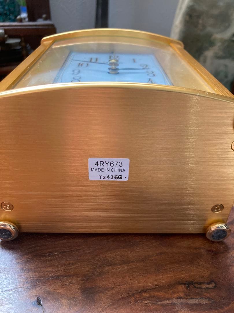 CITIZEN ゴールド ラジオコントロール置時計