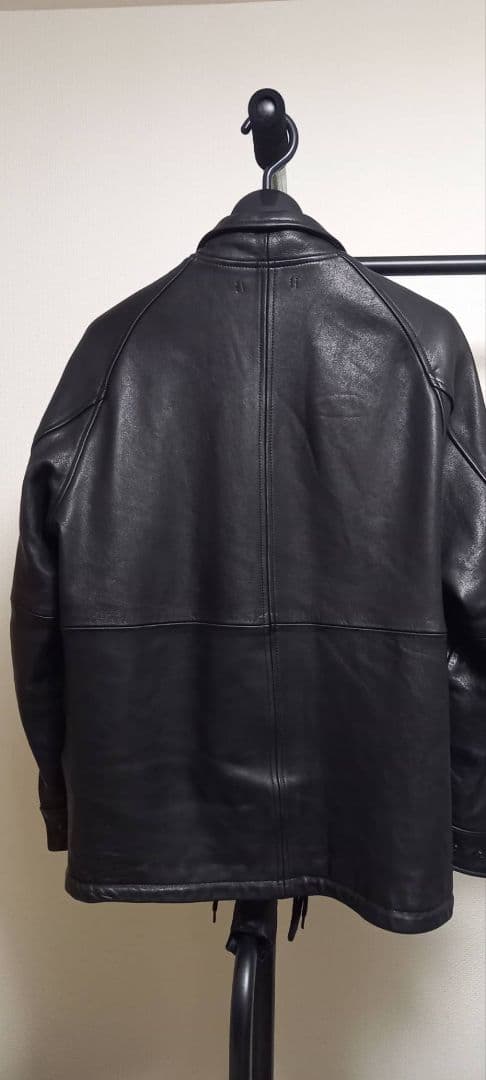HOUSTON ブラック レザーコーチジャケット Lサイズ