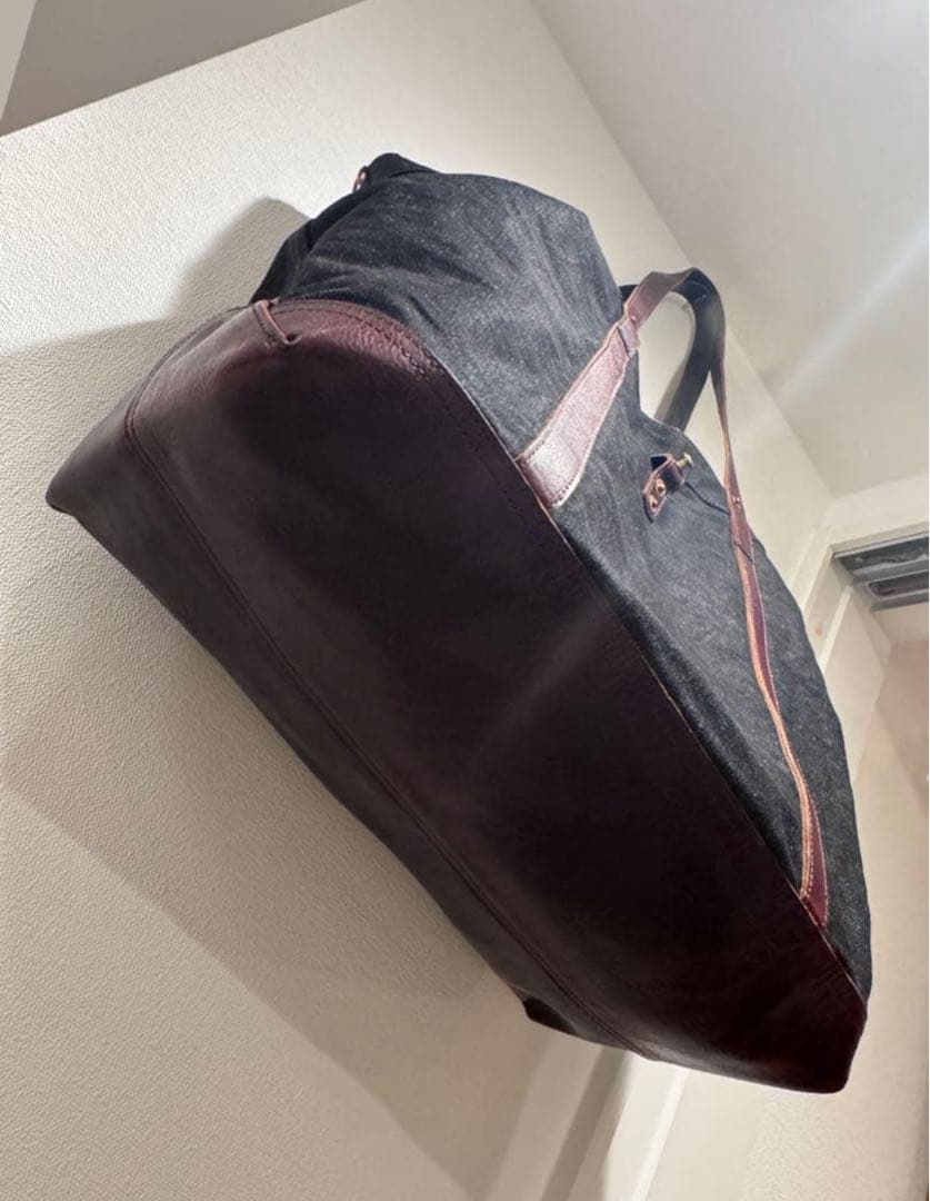 RRL ダブルアールエル　レザートリム デニム トート