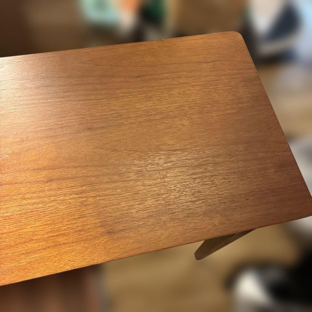 最終値下げ　美品　上質ウォルナット突板 美品デスク 引出付コンソール110cm