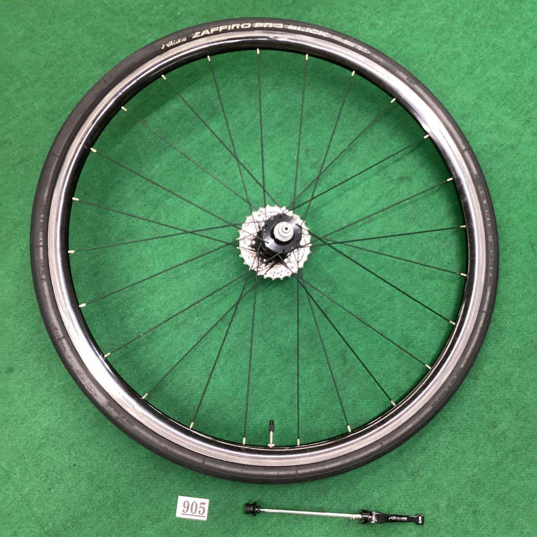 リア ホイール　アルミリム　後輪　700x25C 外装11段 タイヤ付 クイック