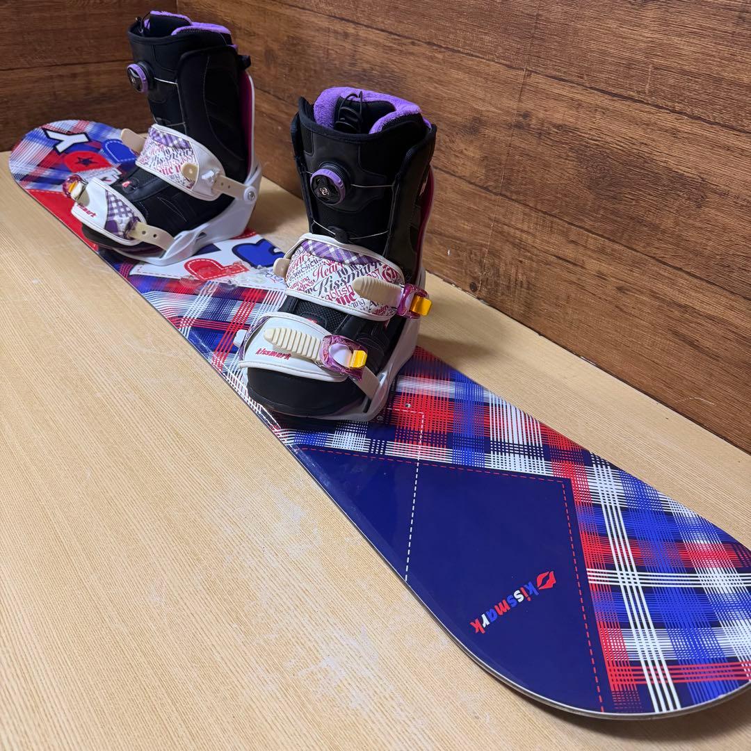 kissmark キスマーク　初心者オススメ　レディース スノーボード 3点