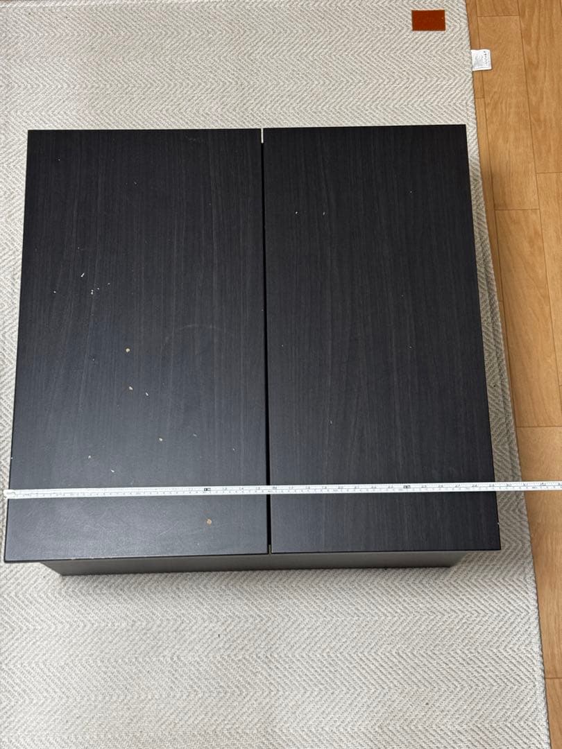 マナベ 収納付き リフトテーブル ブラック