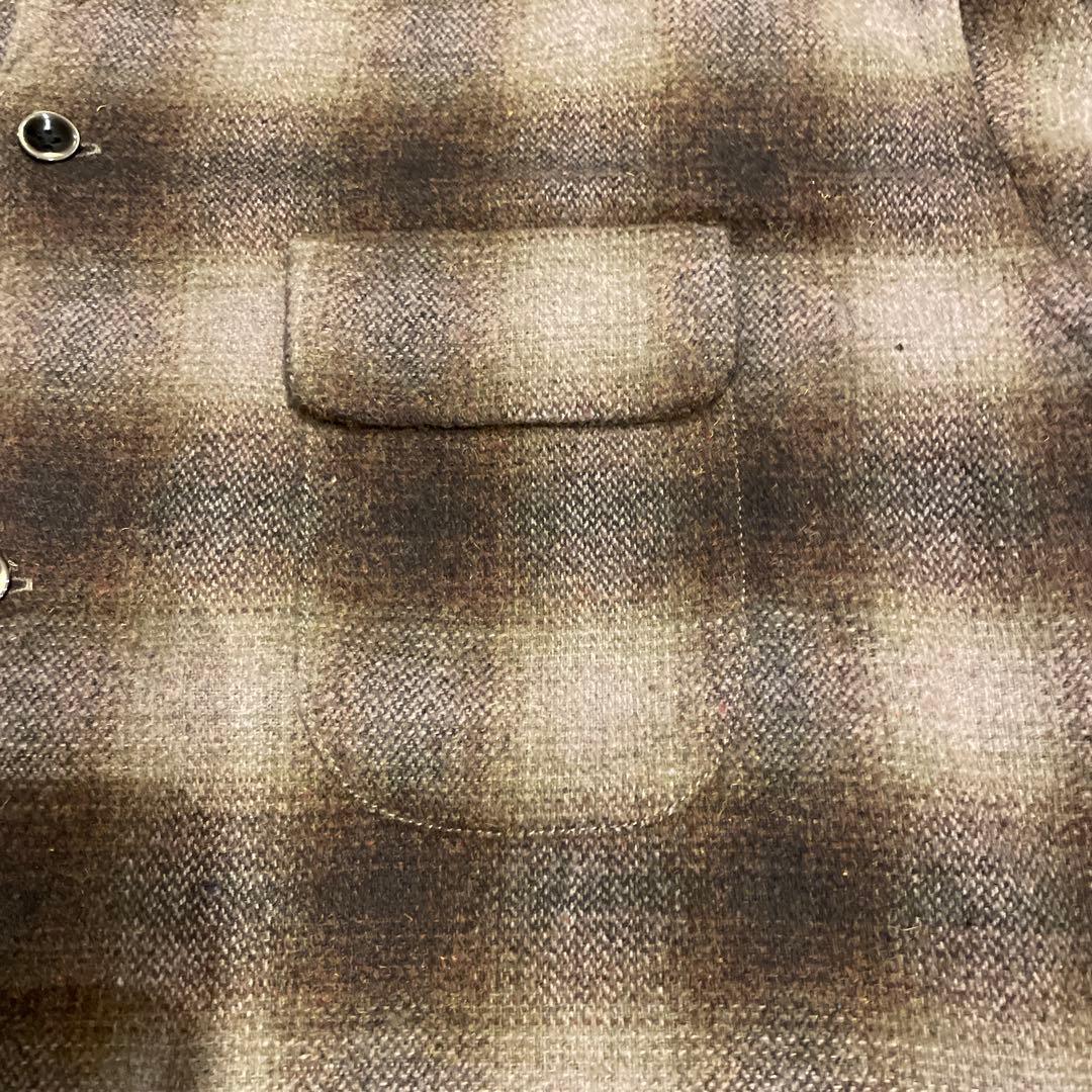 さ*ず様 TOWNCRAFT /WOOL CHECK LOOP COLLAR S