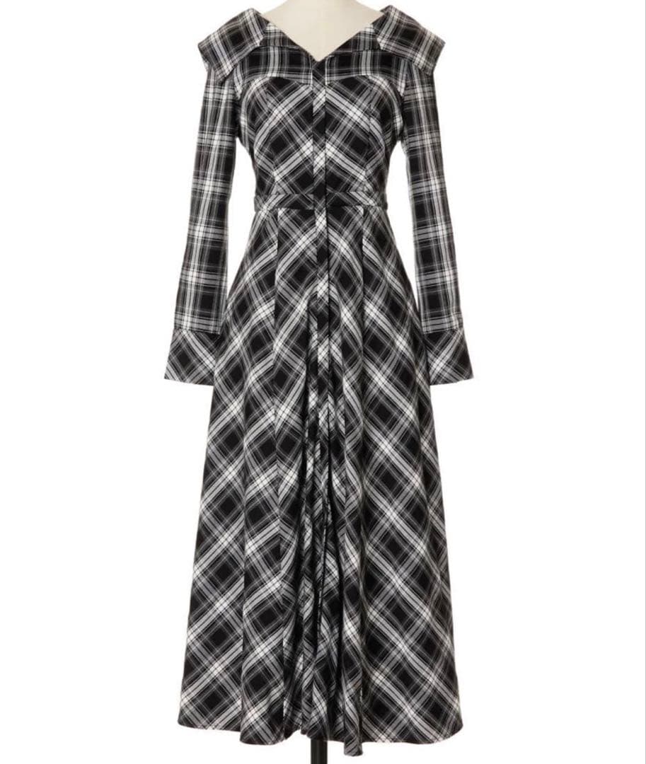 herlipto Coutume Plaid Flare Dress Mサイズ