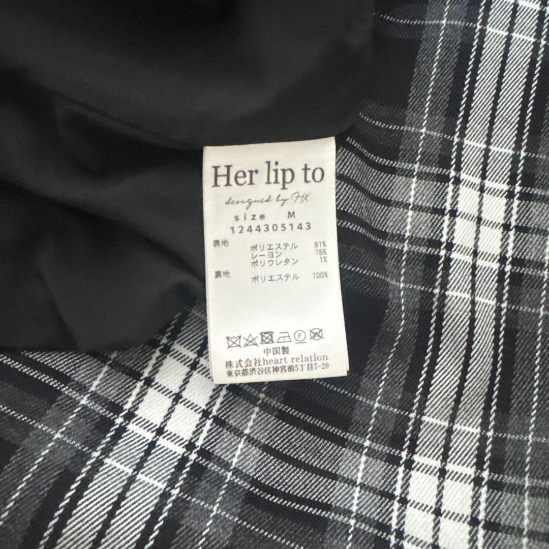 herlipto Coutume Plaid Flare Dress Mサイズ