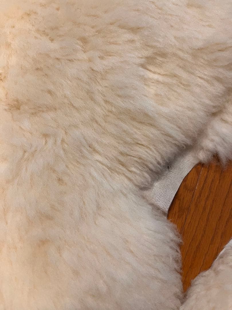 ムートンラグ　シープスキン　ムートン　ムートンマット　二匹物　二枚セット　2匹物