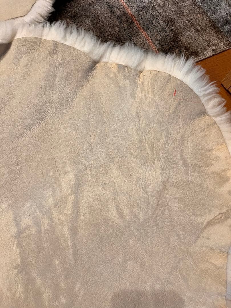 ムートンラグ　シープスキン　ムートン　ムートンマット　二匹物　二枚セット　2匹物