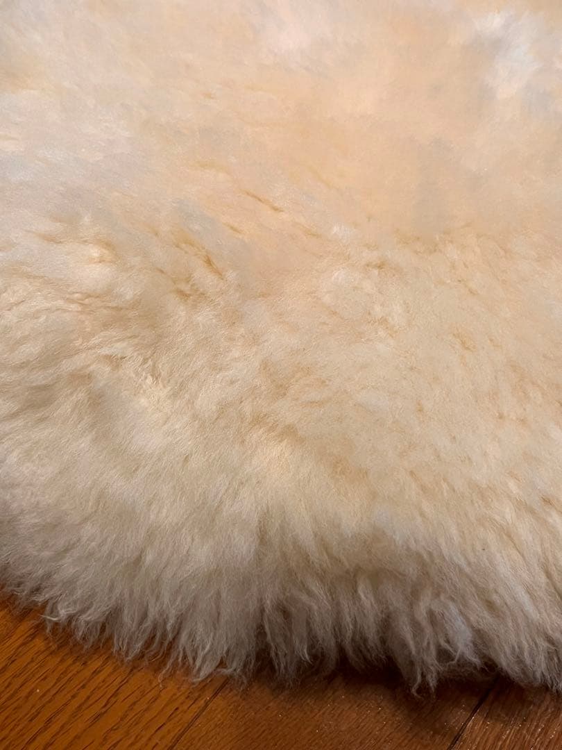 ムートンラグ　シープスキン　ムートン　ムートンマット　二匹物　二枚セット　2匹物