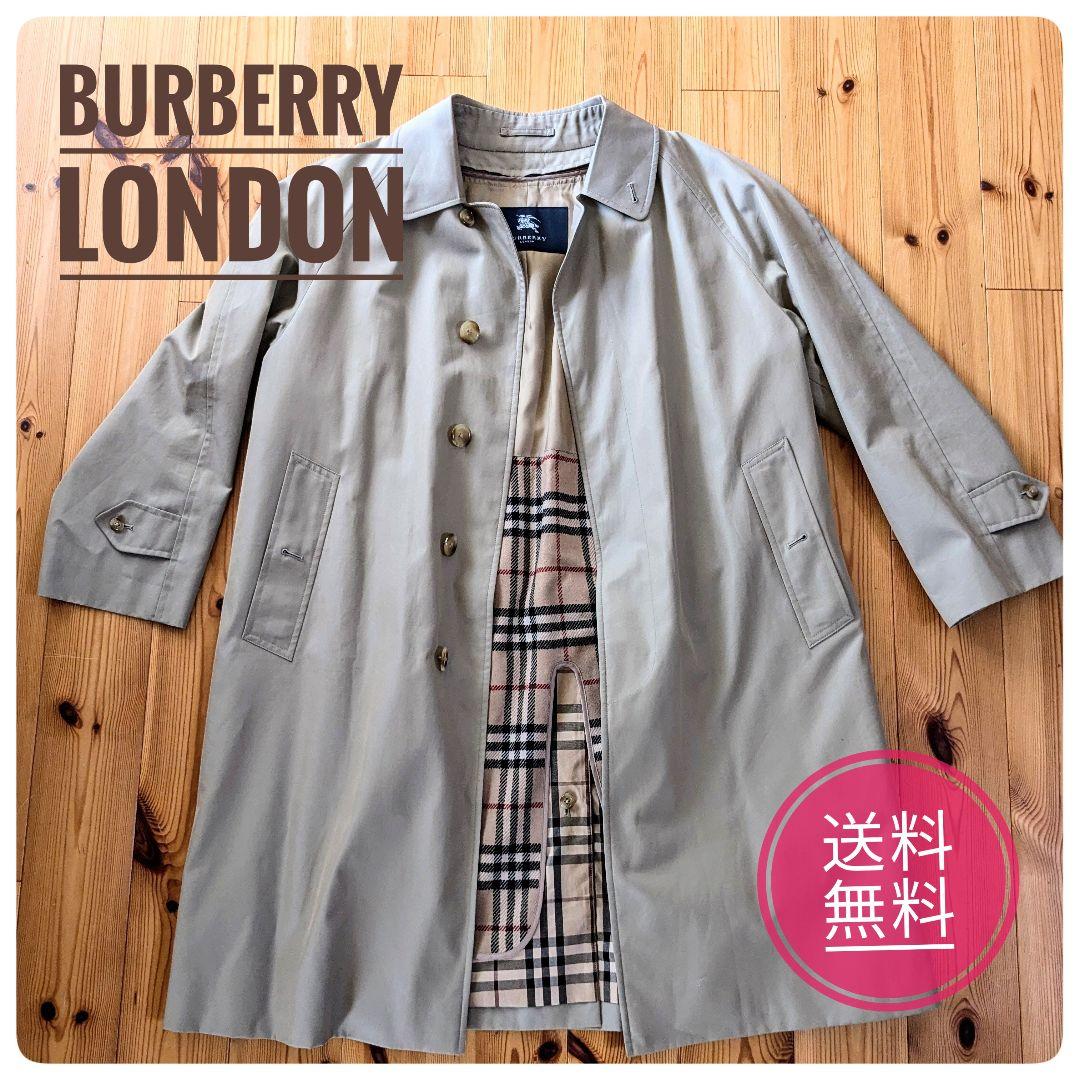 【美品】Burberry バーバリーロンドン　ステンカラー コート　ライナー付き