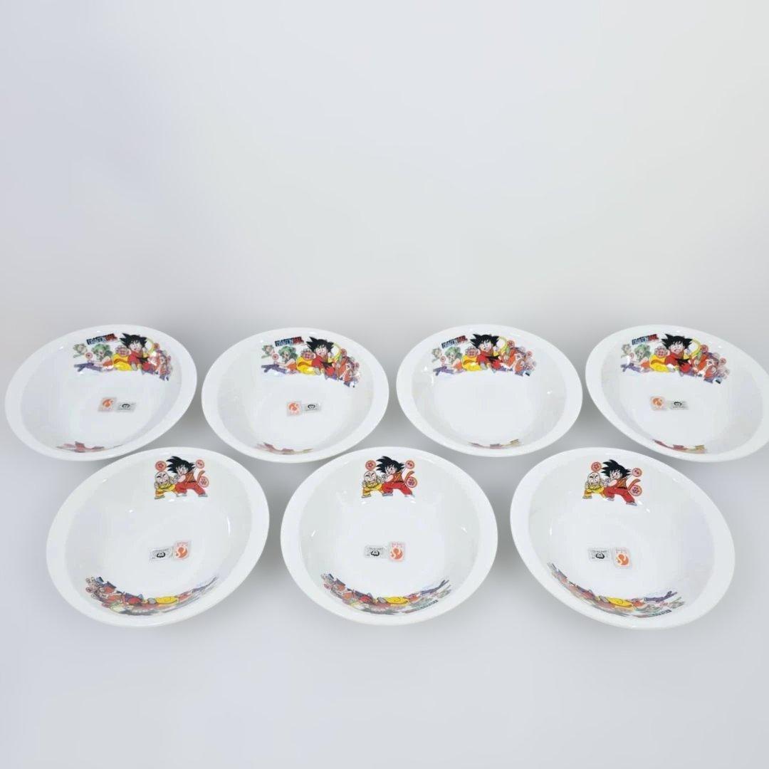 ドラゴンボール 当時物 陶器 皿 希少 孫悟空 クリリン 鳥山明 7枚 セット