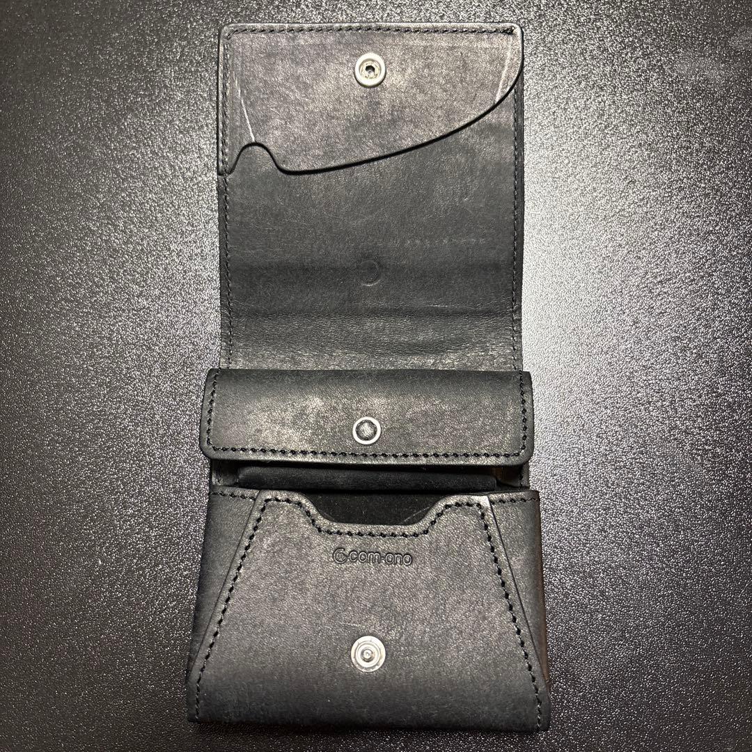 【美品・BLACK】プエブロレザー使用com-ono SLIM-005pb