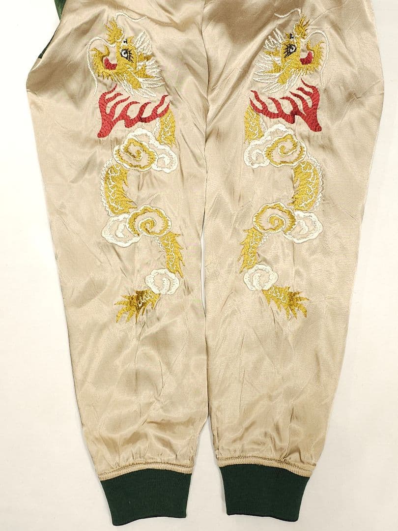 ヒューストン スカジャン 和柄 龍 虎 鷹 富士山 スーベニアジャケット サテン