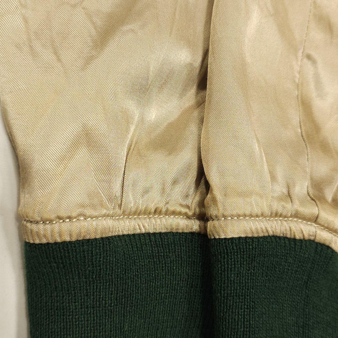 ヒューストン スカジャン 和柄 龍 虎 鷹 富士山 スーベニアジャケット サテン