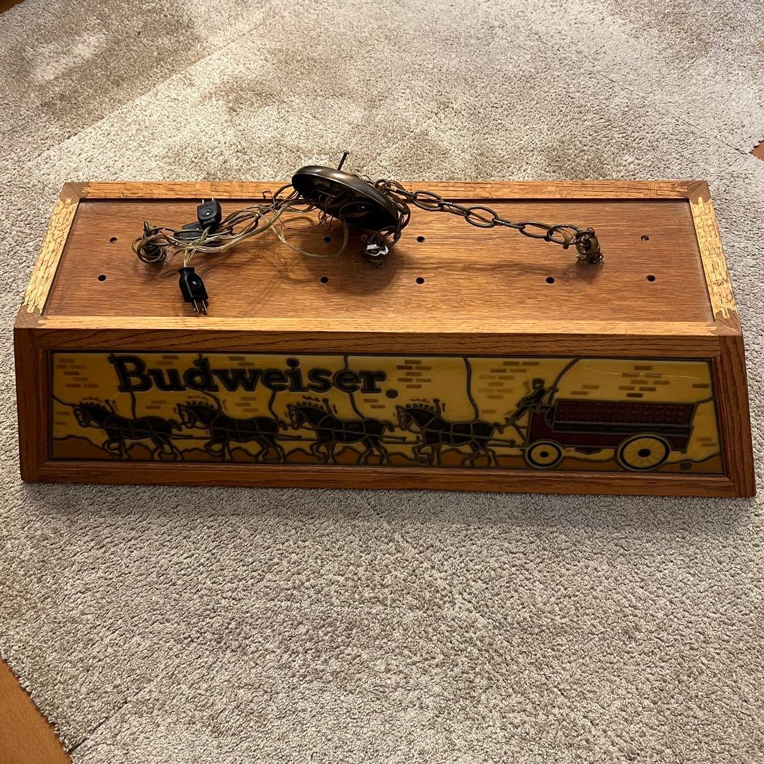 Budweiser プールバーライト ヴィンテージ ✨激レア✨馬車✨状態良好✨