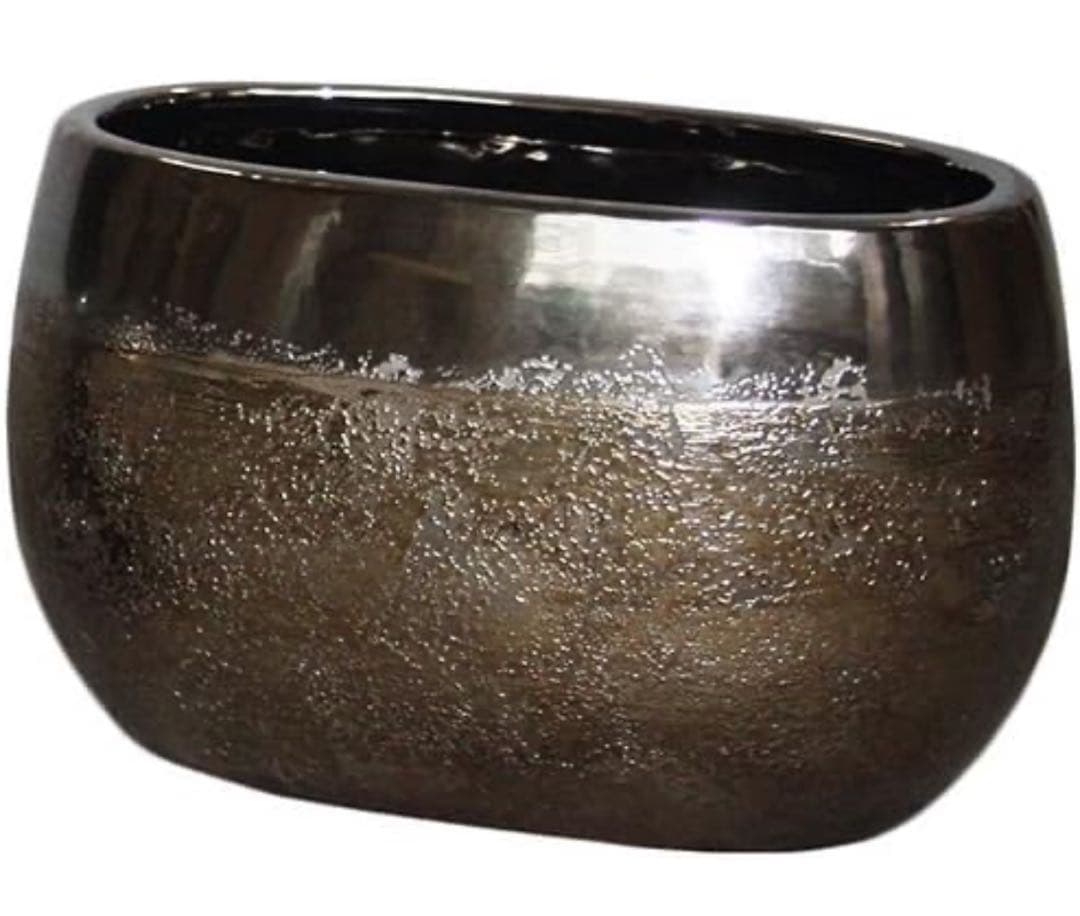 【ミュールミル】プランター コレットオーヴァルＬ《メタリック》