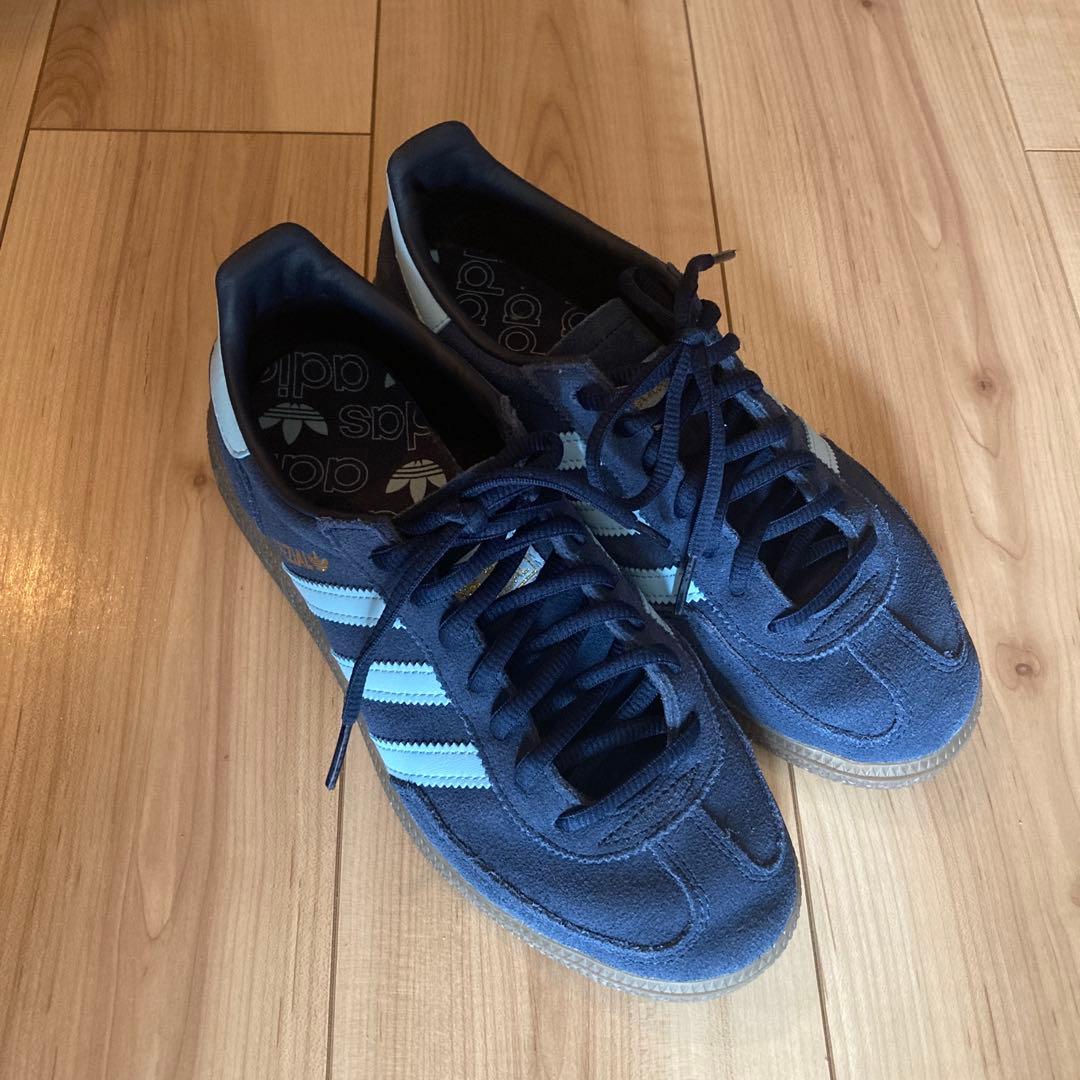 ぴぴ adidas ネイビー スエード スニーカー