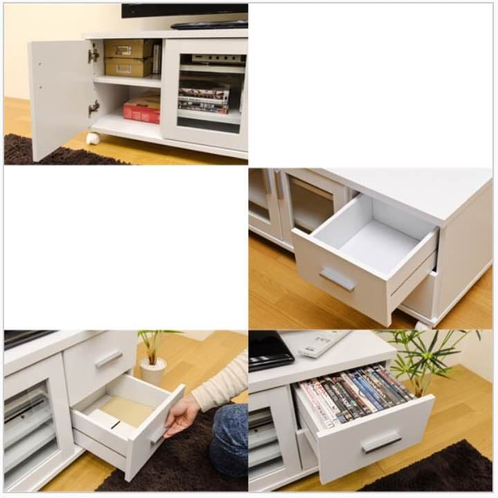 TREVIS　収納TVラック　BK/DBR/WH